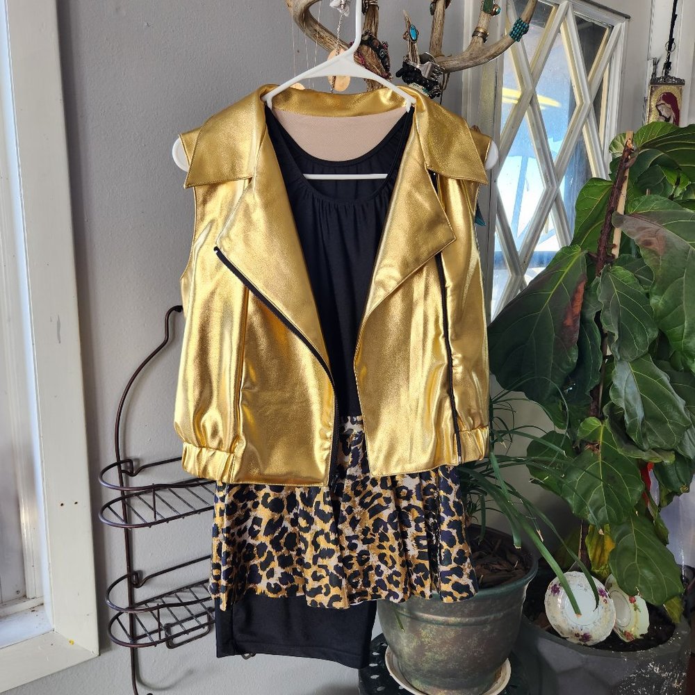 Revolution "Make a Move" Tap/Hip Hop Costume, Size MA, Metallic Gold
